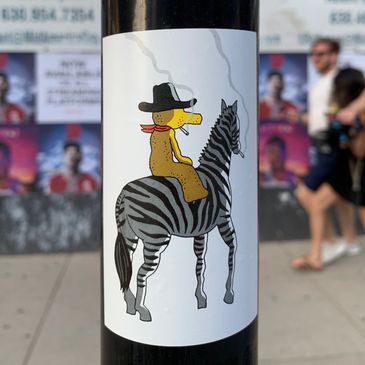 Sticker campaign promoting Freddie Gibbs and Madlib’s Bandana album.