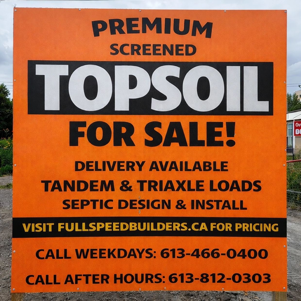 Contact Information for Full Speed Builders Topsoil
