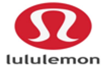 The lululemon logo with red and white colors.