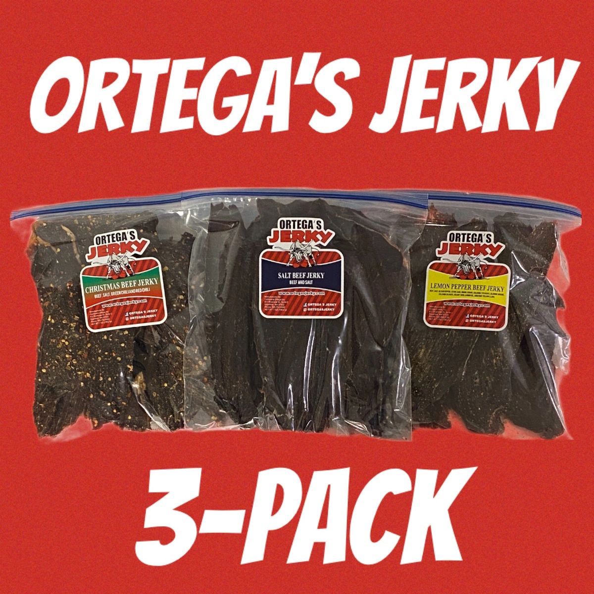 Ortega's Jerky 3Pack