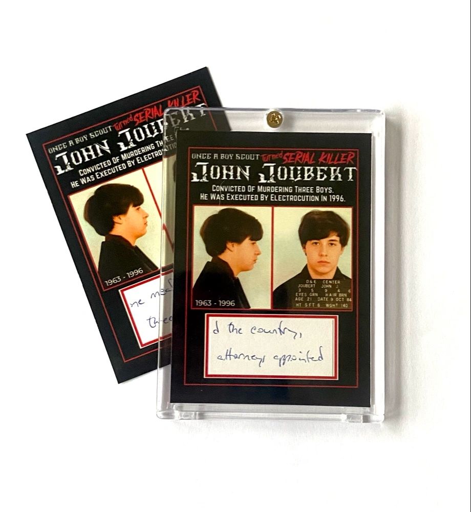 JOHN JOUBERT “Executed Serial Killer” Authentic Prison Letter Relic ...