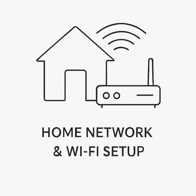 Home network and wifi setup