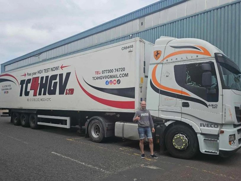 HGV license lessons Newtownards Bangor Belfast lorry driving lessons articulated lorry hgv driving