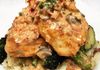 Tuscan Chicken over Red Bliss Mashed Potatoes and Oven Roasted Vegetables