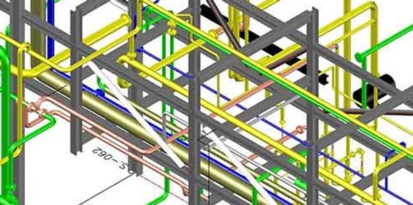 3D piping model