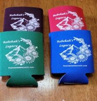 Rebekah's Legacy Logo on Koozies