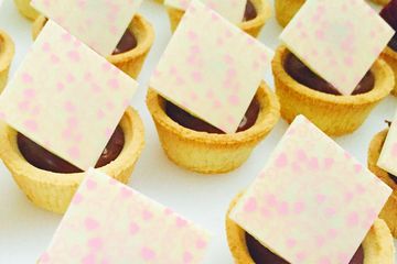 choc sour cherry tart