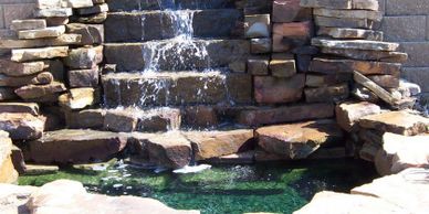 Water Feature By Landscaping Contractor Sioux Falls