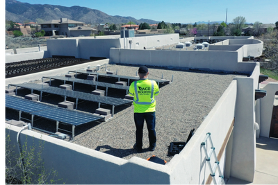 Roofing Estimate, Albuquerque New Mexico, Flat Roof, Solar Panels