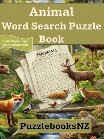 Animal Word Search Puzzle Book