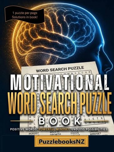 Motivational Word Search Puzzle Book - 60 puzzles