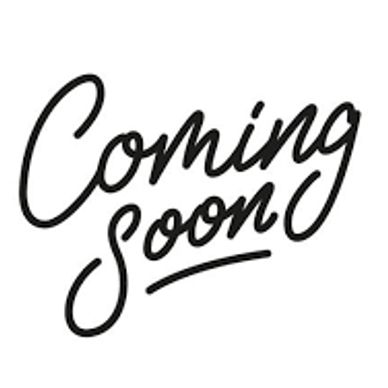 Handwritten text saying 'Coming Soon' in black ink.