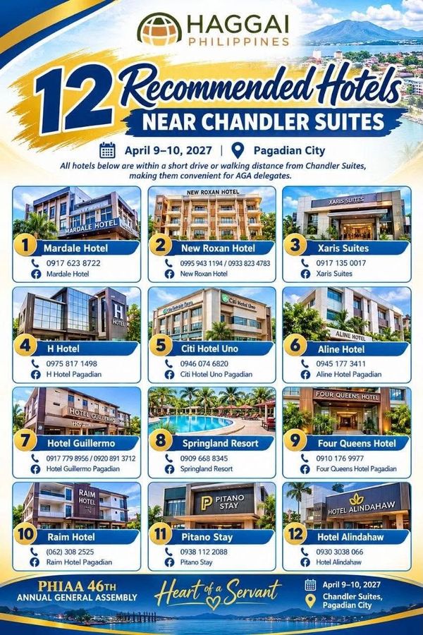 Book your accommodations now!