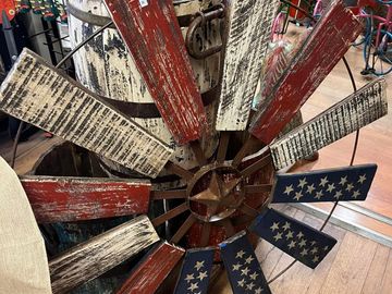 Metal Windmill topper