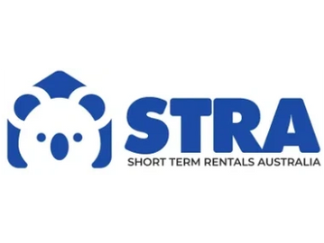 Logo of Short Term Rentals Australia featuring a stylized blue koala.