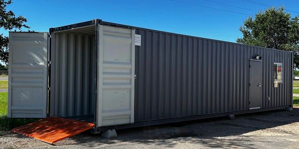 40-foot Shipping Container Office and Storage Combination Caddo Mills TX 75135