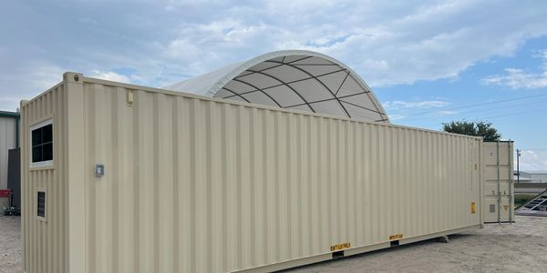 40-foor Shipping Container Grow House Fabricated by DFW Container Sales, Caddo Mills TX 75135