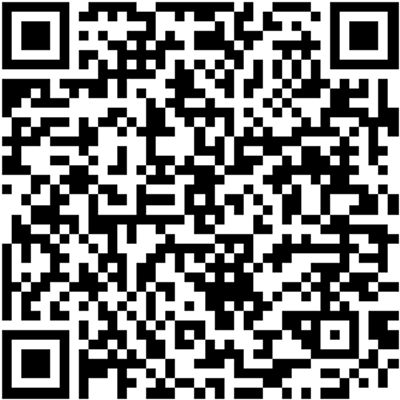 A black and white QR code on a white background.