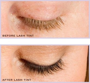 Eyelash organic color tinting