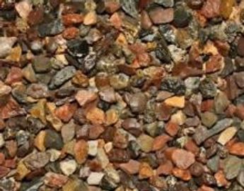 Close-up of a multicolored gravel surface.