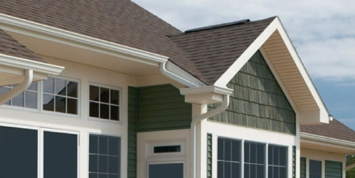 eavestrough, gutters and vinyl siding