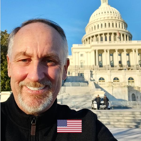John Liccione in front of the US Capitol