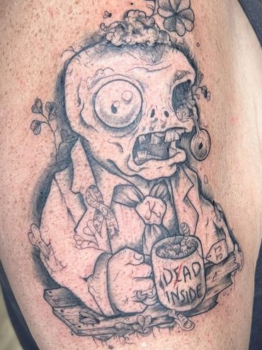 Tattoo of a zombie