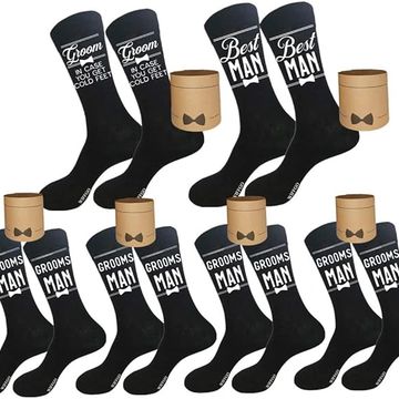 Groomsmen personalised socks and carry case.