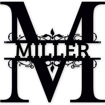 Personalised metal name sign