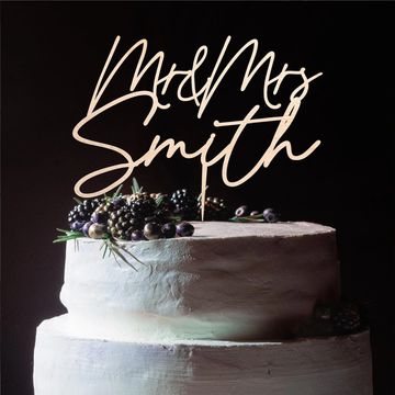 Personalised wedding Cake topper