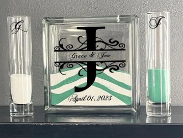 Personalised unity sand ceremony