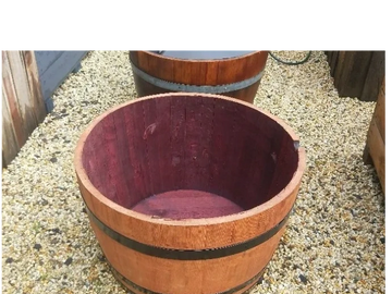 half wine barrel