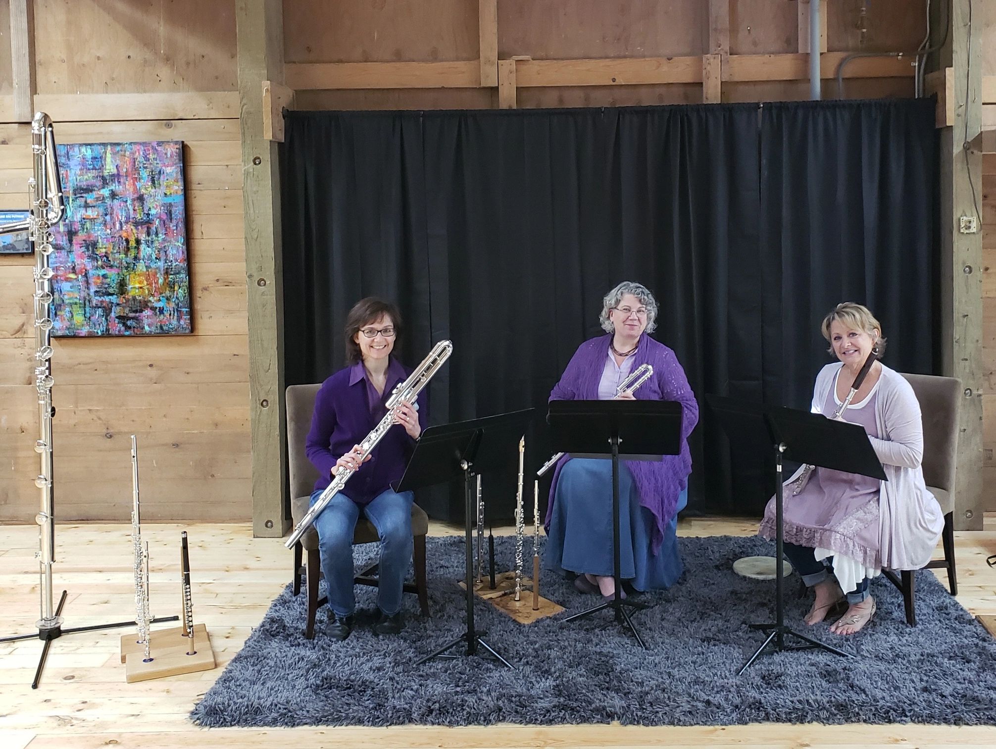 Flute music from around the world played on many different flutes by 3 professional flutists. 