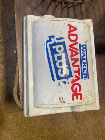 White Walker Advantage Plus cooler with red and blue lettering.