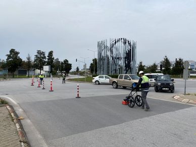 Kazı/harfiyat çalışması öncesi jeoradar yöntemiyle mevcut altyapı hatlarının belirlenmesi