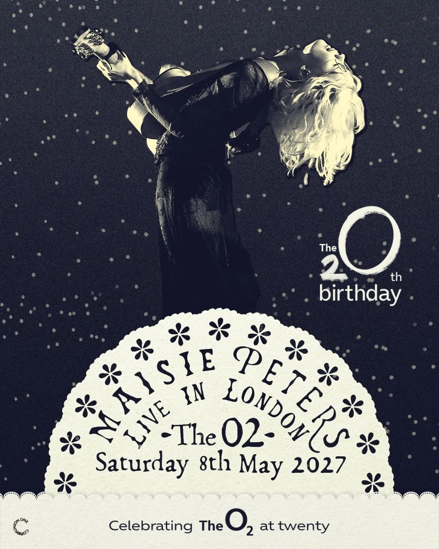 Maisie Peters live in London at The O2 celebrating its 20th birthday.