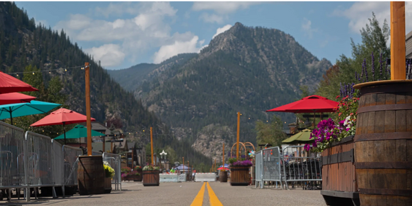 Frisco Colorado main street Oxygen bar event