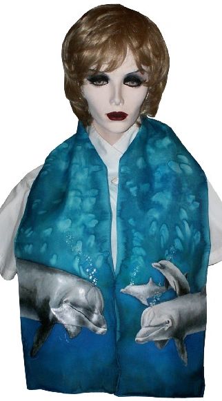 kaweeta Dolphine Silk scarf