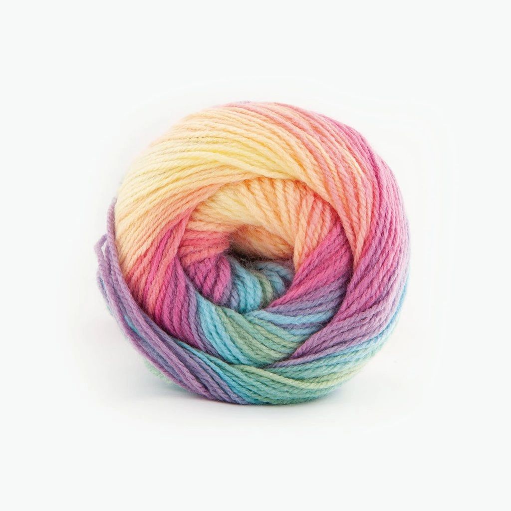 Pastel Rainbow (Sundown) Swirl Papatya Batik Yarn 100g 100% Acrylic Wool