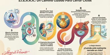 Infographic explaining the S.I.E.R.R.A. method for closing emotional cycles.