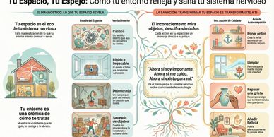 Infografía sobre cómo el entorno afecta el sistema nervioso.