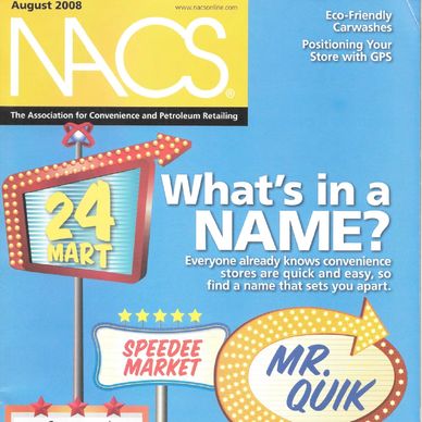 NACS Magazine Cover from August 2008