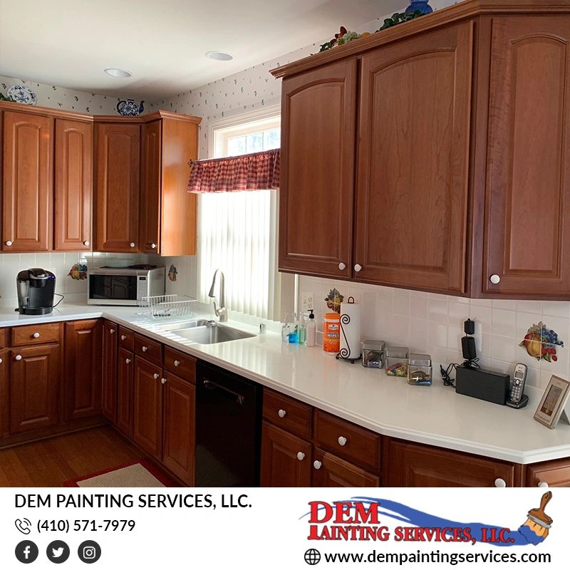 Professional Kitchen Cabinets Painting Services In Davidsonville