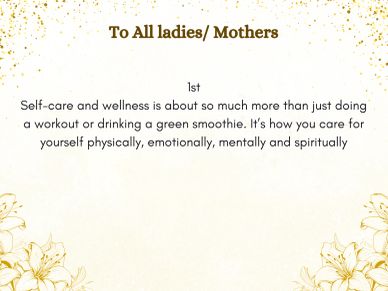 Self-care involves physical, emotional, mental, and spiritual wellness beyond just workouts or smoothies.