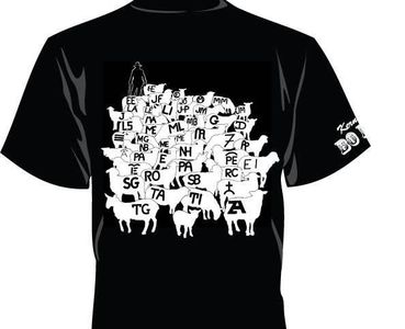 T-shirt Kern County sheep brands - back