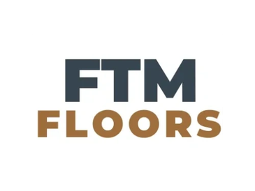 Logo with 'FTM' in dark gray and 'FLOORS' in brown.