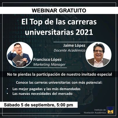 No te pierdas esta gran sesión digital y descubre las carreras con más potencial en el mercado labor