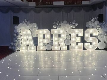 4ft Light Up Letters with Balloon Display