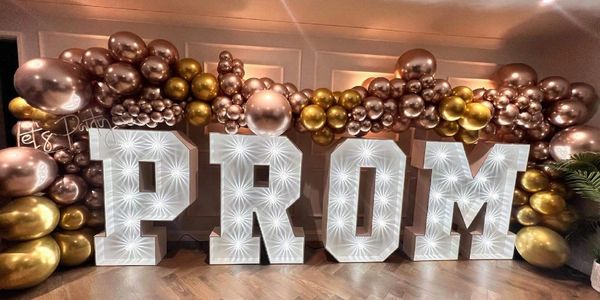 Prom light up letters