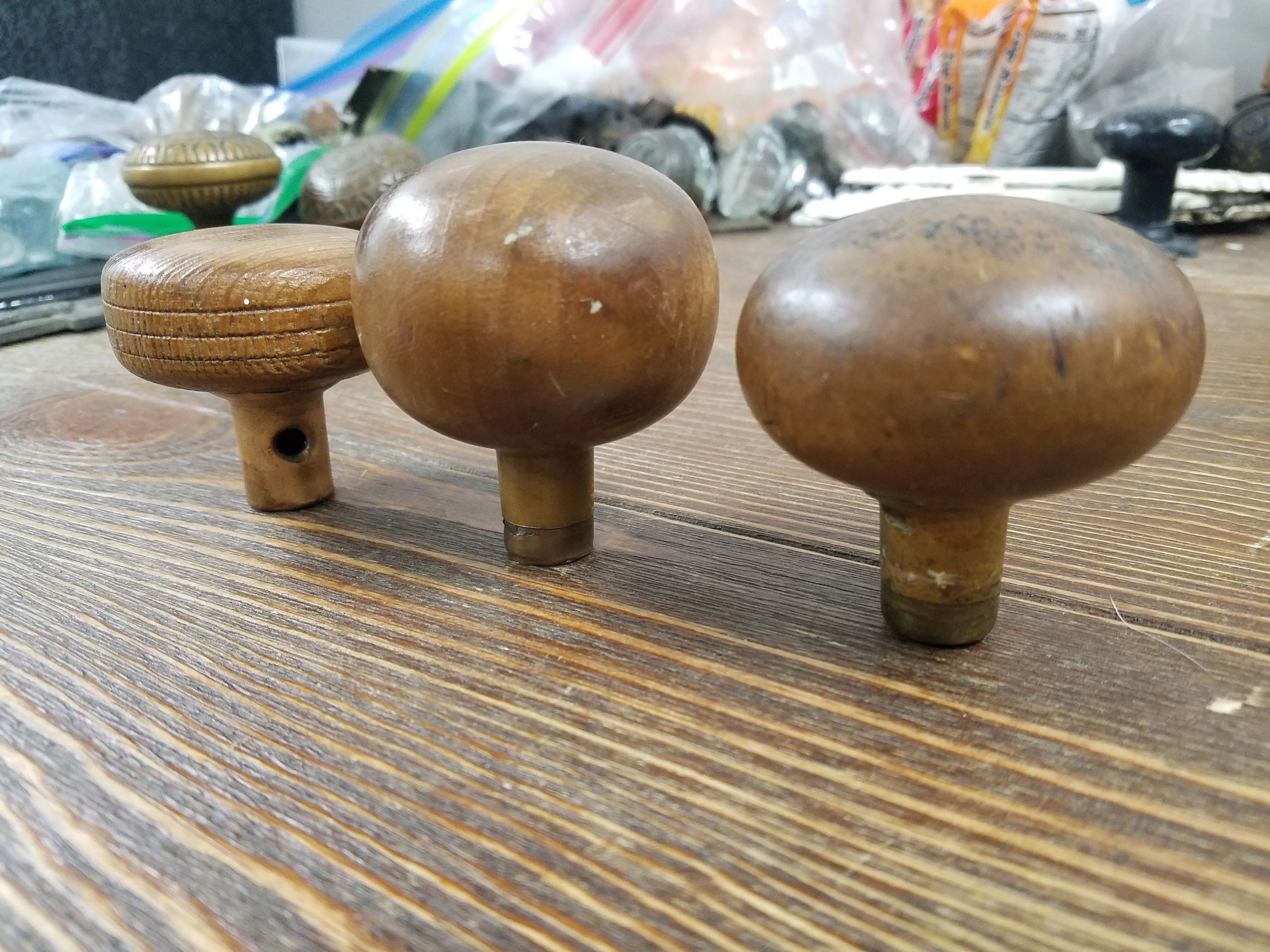 What are the Actual Style Names of Antique Wood Door Knobs?